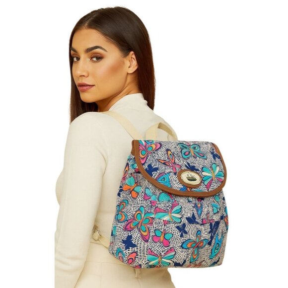 Lily Bloom Mini Backpack Night Flight Butterfly Butterflies Bag Women's Woman's - Picture 1 of 12